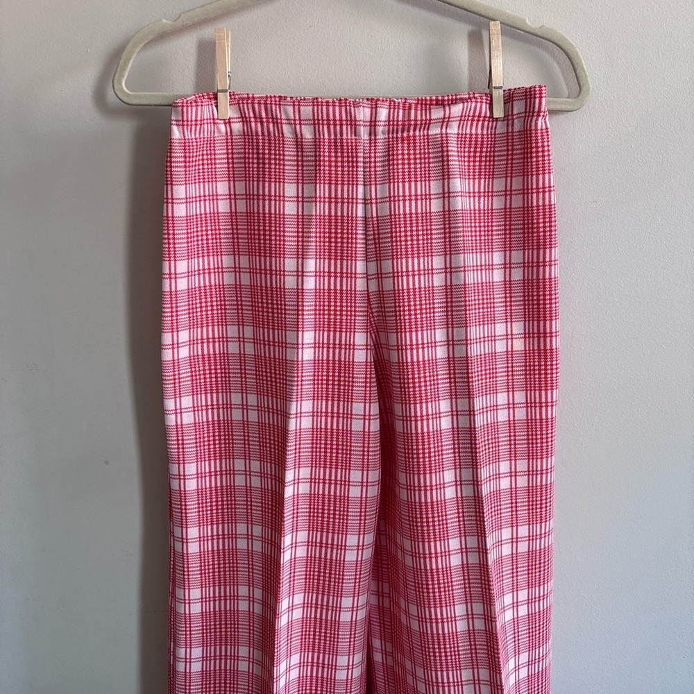 Vintage Sears Plaid Wide-Leg Pants - Picture 2 of 5